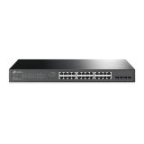 TP-Link - JetStream TL-SG2428P switch Gestionado L2/L2+ Gigabit Ethernet (10/100/1000) Energía sobre Ethernet (PoE) 1U Negro