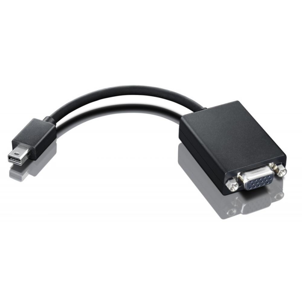 Lenovo - 0A36536 adaptador de cable de vídeo VGA (D-Sub) Mini DisplayPort Negro