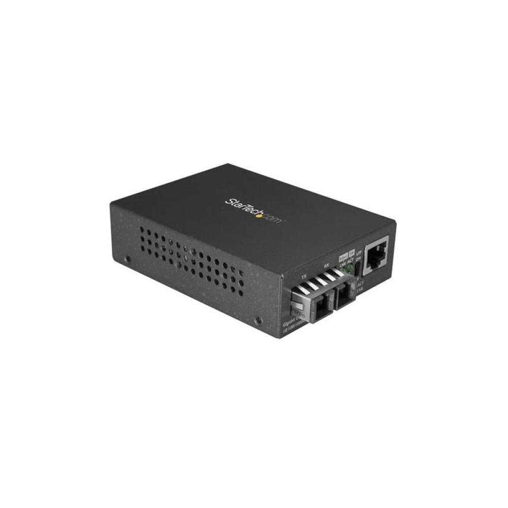 StarTech.com - MCMGBSCSM10 convertidor de medio 1000 Mbit/s 1310 nm Monomodo Negro