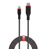 Lindy - 31286 cable de conector Lightning 1 m Negro