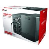 Trust - Paxxon sistema de alimentación ininterrumpida (UPS) 1,5 kVA 900 W 4 salidas AC