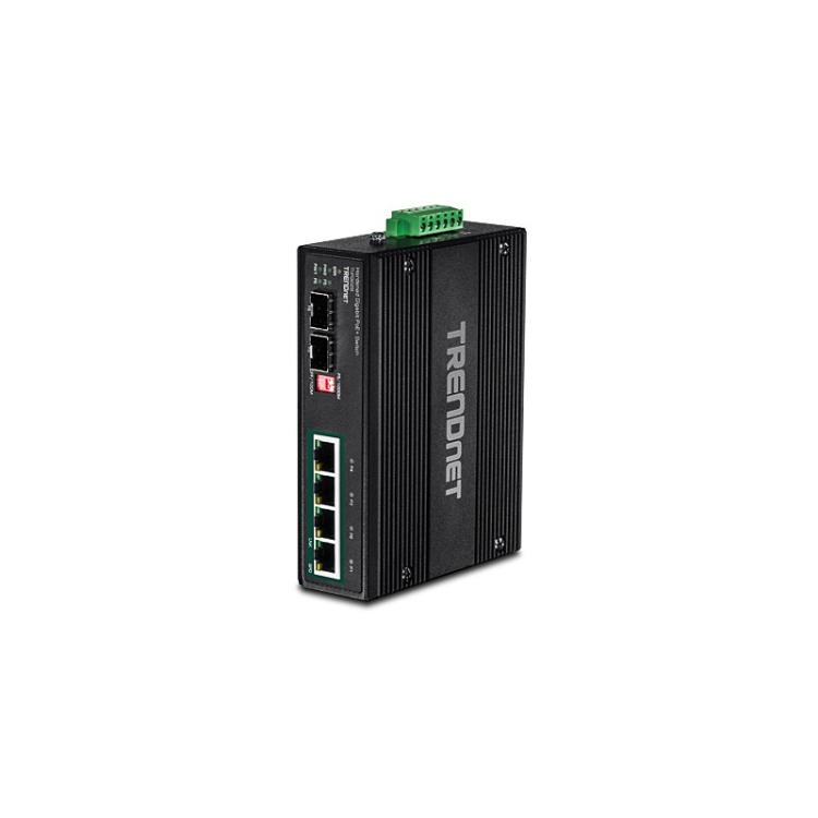 Trendnet - TI-PG62B switch No administrado L2 Gigabit Ethernet (10/100/1000) Energía sobre Ethernet (PoE) Negro