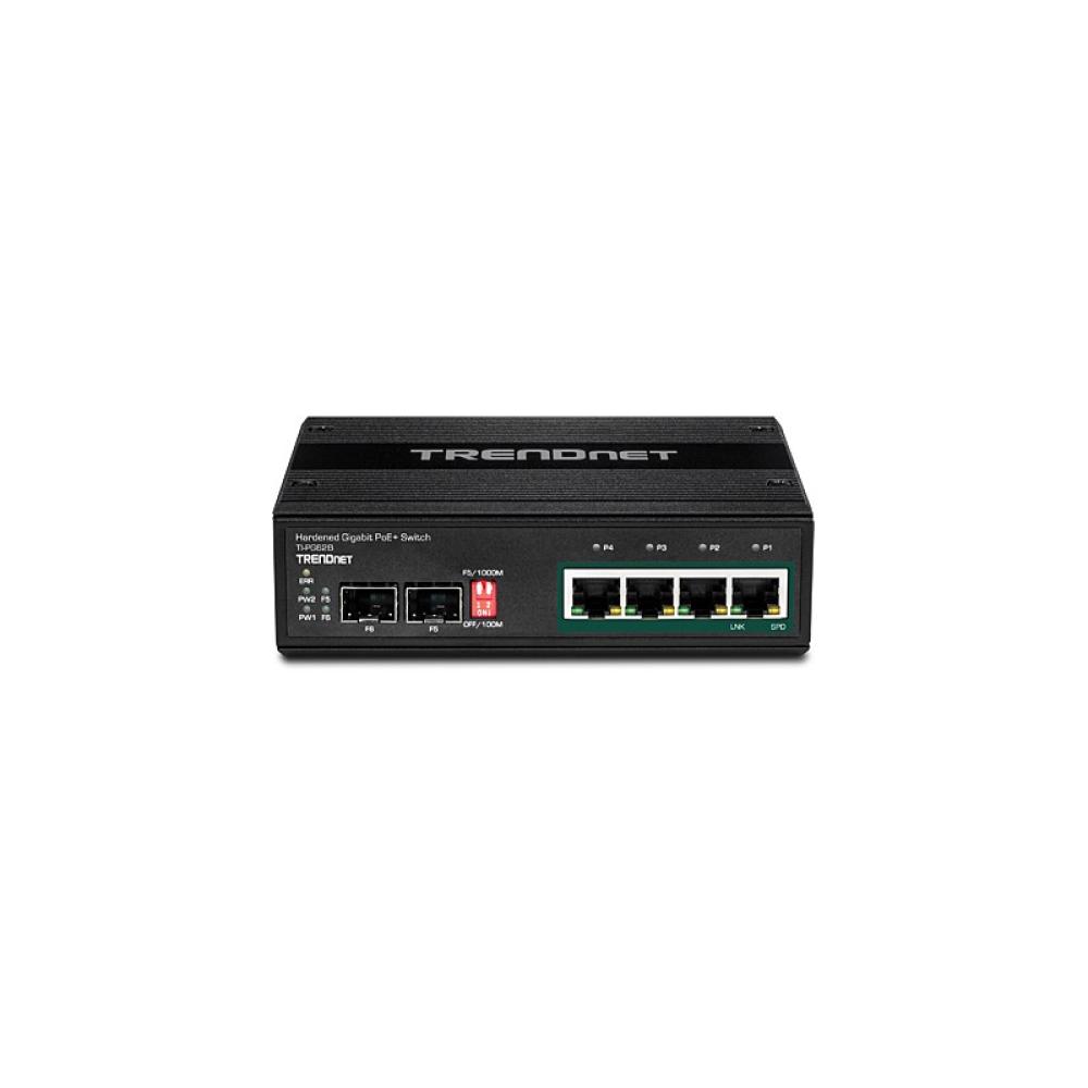 Trendnet - TI-PG62B switch No administrado L2 Gigabit Ethernet (10/100/1000) Energía sobre Ethernet (PoE) Negro