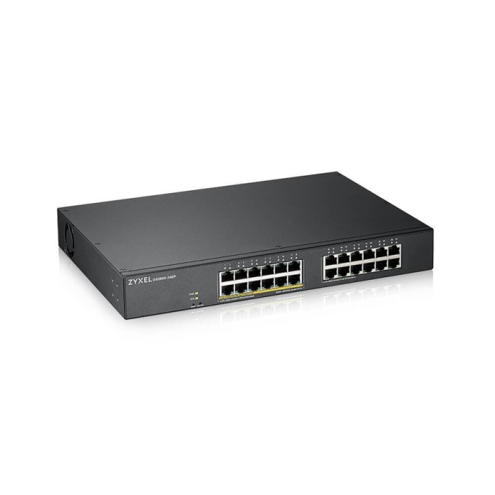 Zyxel - GS1900-24EP Gestionado L2 Gigabit Ethernet (10/100/1000) Energía sobre Ethernet (PoE) Negro