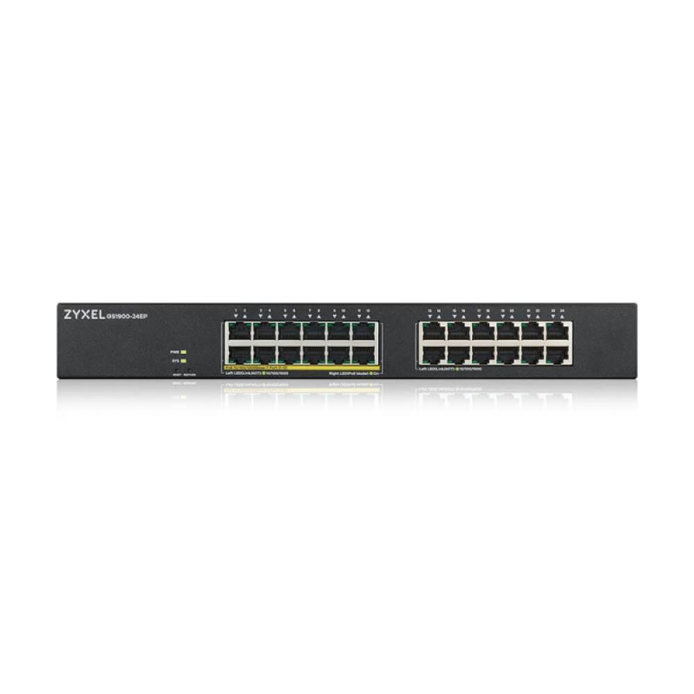 Zyxel - GS1900-24EP Gestionado L2 Gigabit Ethernet (10/100/1000) Energía sobre Ethernet (PoE) Negro