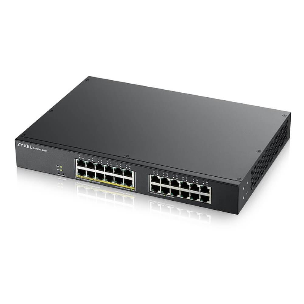 Zyxel - GS1900-24EP Gestionado L2 Gigabit Ethernet (10/100/1000) Energía sobre Ethernet (PoE) Negro