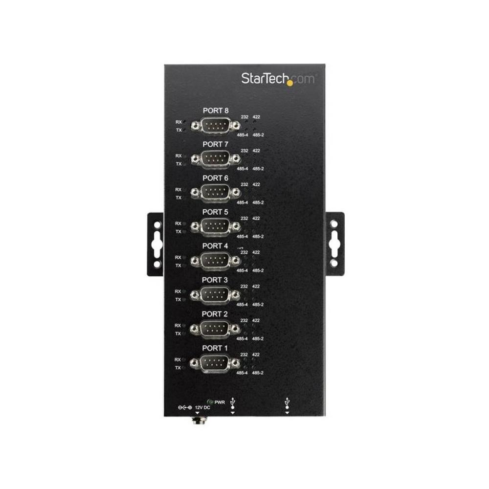 StarTech.com - Adaptador Hub Serie de 8 Puertos USB a RS232/RS485/RS422 - Ladrón Industrial Convertidor USB 2.0 a DB9 Serial - I