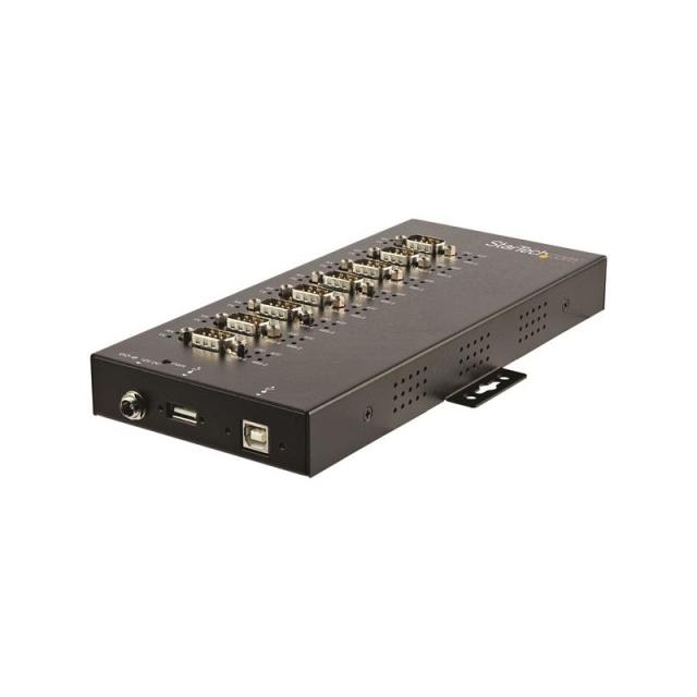 StarTech.com - Adaptador Hub Serie de 8 Puertos USB a RS232/RS485/RS422 - Ladrón Industrial Convertidor USB 2.0 a DB9 Serial - I