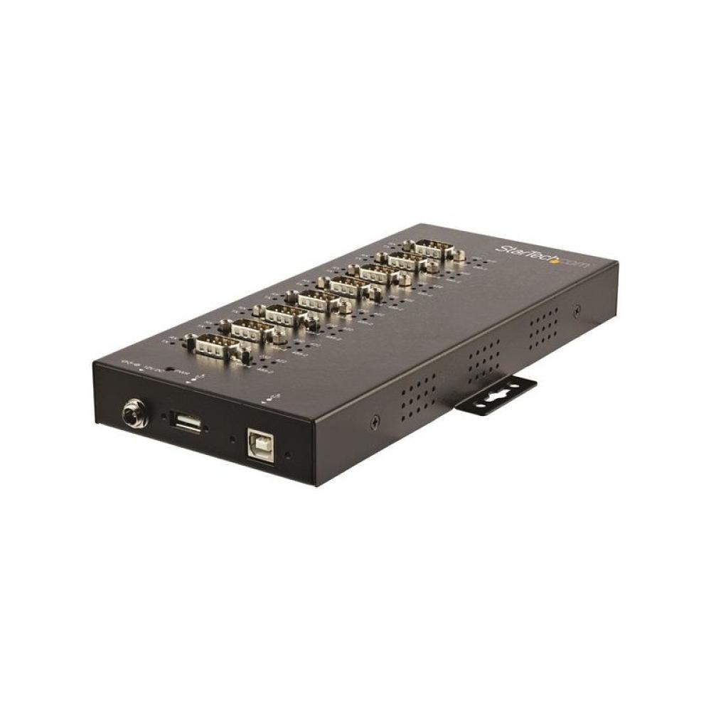 StarTech.com - Adaptador Hub Serie de 8 Puertos USB a RS232/RS485/RS422 - Ladrón Industrial Convertidor USB 2.0 a DB9 Serial - I