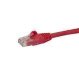 StarTech.com - Cable de Red de 0,5m Rojo Cat6 UTP Ethernet Gigabit RJ45 sin Enganches