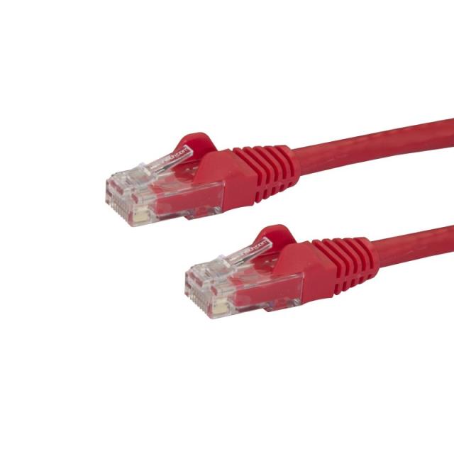 StarTech.com - Cable de Red de 0,5m Rojo Cat6 UTP Ethernet Gigabit RJ45 sin Enganches