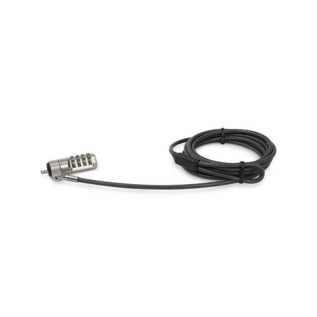 StarTech.com - Cable con Candado de Seguridad con Clave para Ordenador Portátil - con Bisagra Giratoria - con Candado de Combina