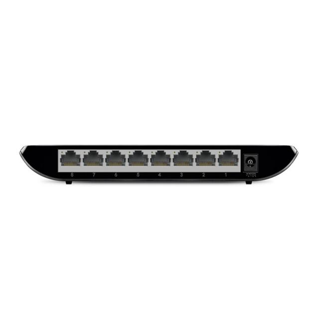 TP-Link - TL-SG1008D switch No administrado Gigabit Ethernet (10/100/1000) Negro
