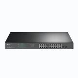 TP-Link - TL-SG1218MP switch No administrado Gigabit Ethernet (10/100/1000) Energía sobre Ethernet (PoE) 1U Negro