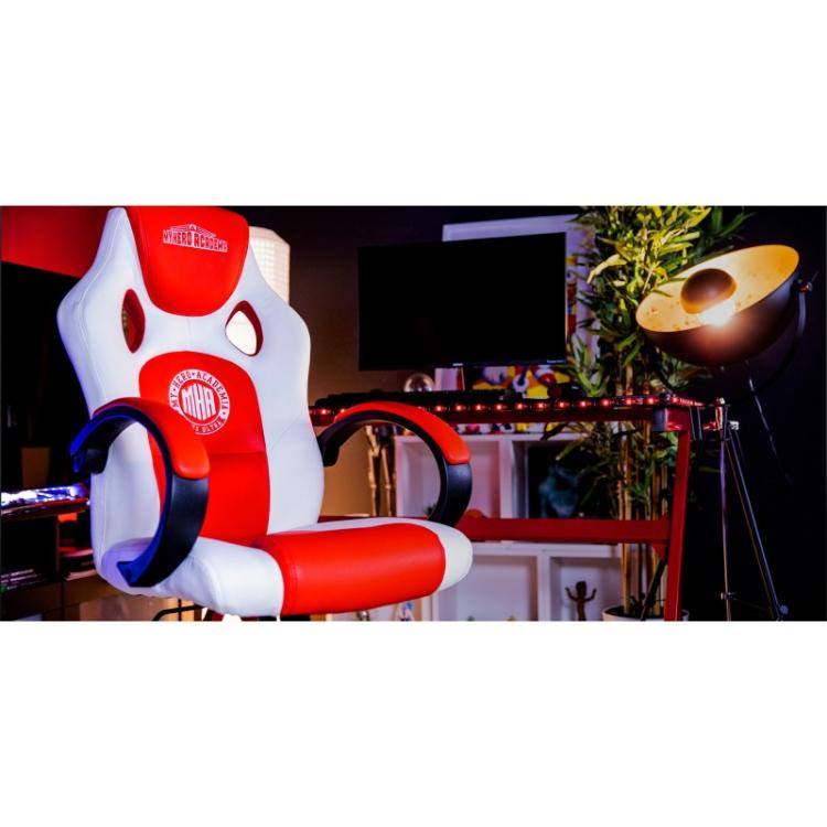 Konix - My Hero Academia KX MHA JUNIOR GAMING CHAIR Silla para videojuegos universal Asiento acolchado Rojo, Blanco