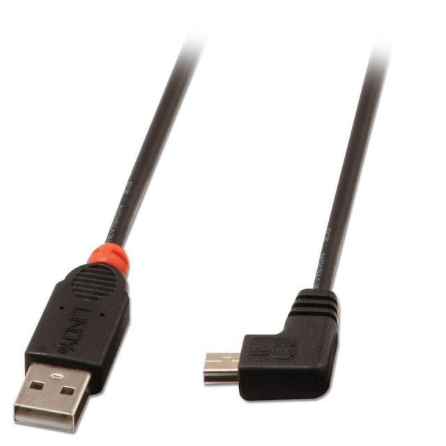 Lindy - 31972 cable USB USB 2.0 2 m USB A Mini-USB B Negro