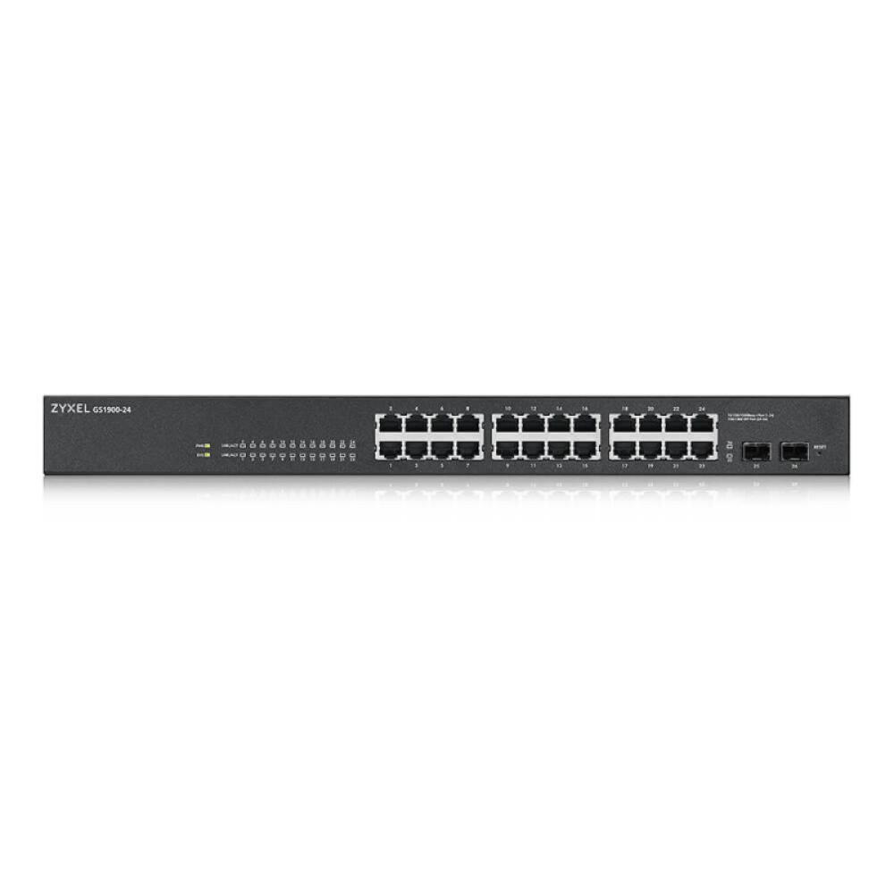 Zyxel - GS-1900-24 v2 Gestionado L2 Gigabit Ethernet (10/100/1000) 1U Negro