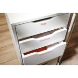 DYMO - D1 - Etiquetas estándar - Rojo sobre blanco - 12mm x 7m