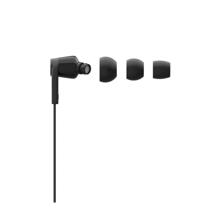 Belkin - ROCKSTAR Auriculares Alámbrico Dentro de oído Llamadas/Música USB Tipo C Negro