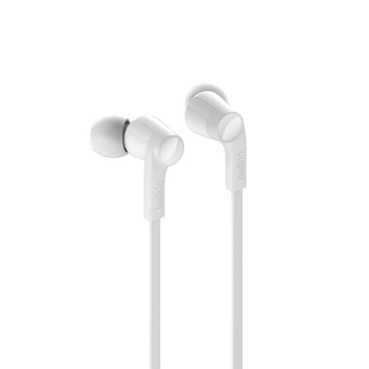 Belkin - ROCKSTAR Auriculares Alámbrico Dentro de oído Llamadas/Música USB Tipo C Blanco