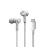 Belkin - ROCKSTAR Auriculares Alámbrico Dentro de oído Llamadas/Música USB Tipo C Blanco