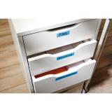 DYMO - D1 - Etiquetas estándar - Negro sobre azul - 12mm x 7m