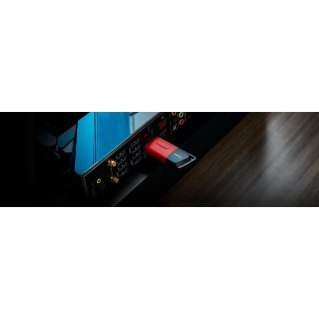 Kingston Technology - DataTraveler 128GB USB3.2 Gen1 Exodia M (Negro + Rojo)