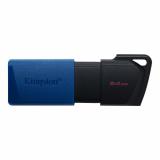 Kingston Technology - DataTraveler 64GB USB3.2 Gen 1 Exodia M (Negro + Azul)