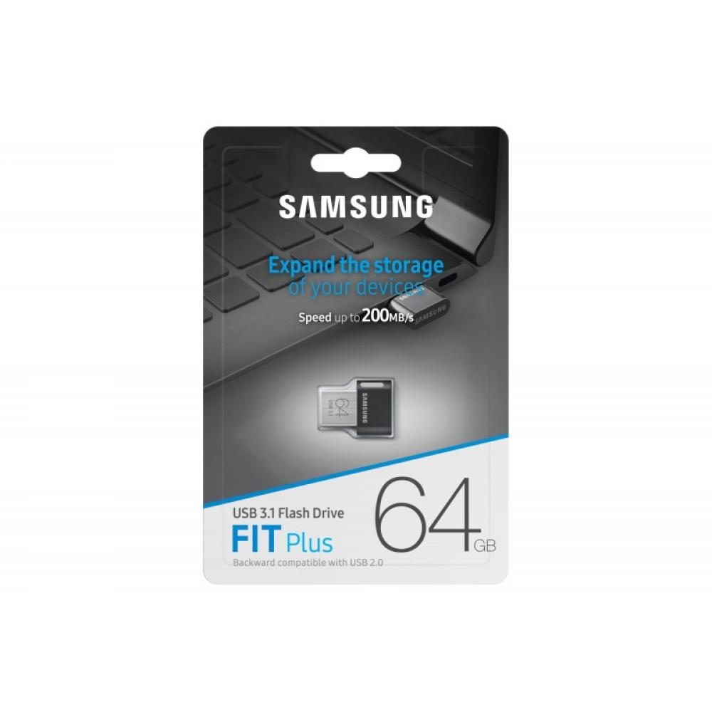 Samsung - MUF-64AB unidad flash USB 64 GB USB tipo A 3.2 Gen 1 (3.1 Gen 1) Gris, Plata