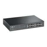 TP-Link - TL-SG1016PE Gestionado L2 Gigabit Ethernet (10/100/1000) Energía sobre Ethernet (PoE) 1U Negro