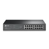 TP-Link - TL-SG1016PE Gestionado L2 Gigabit Ethernet (10/100/1000) Energía sobre Ethernet (PoE) 1U Negro