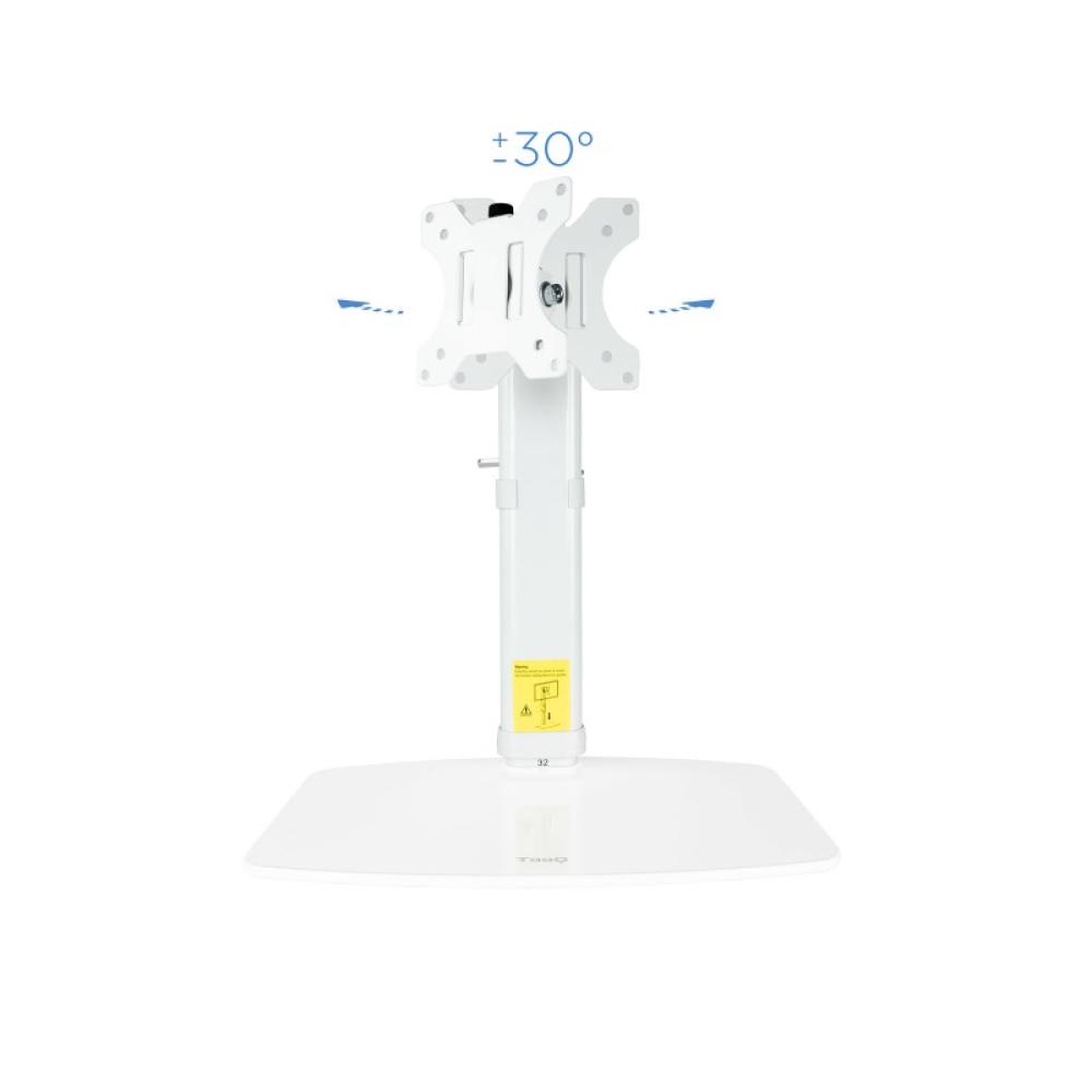 TooQ - DB1127TN-W soporte para monitor 68,6 cm (27") Independiente Blanco