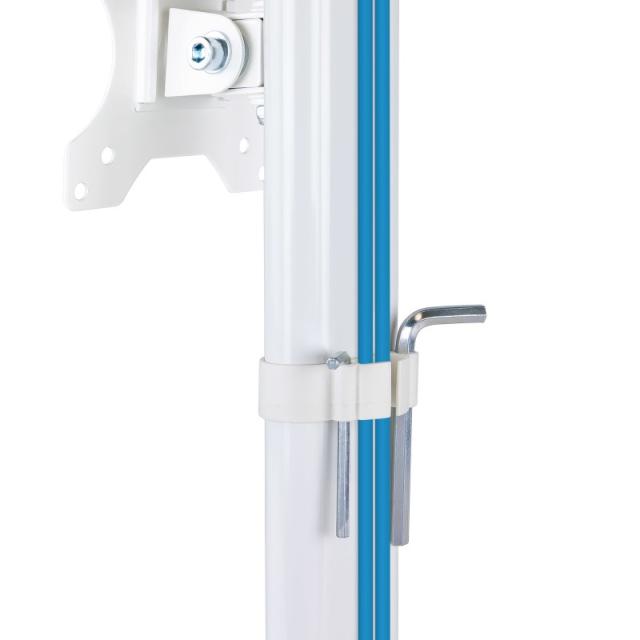 TooQ - DB1127TN-W soporte para monitor 68,6 cm (27") Independiente Blanco