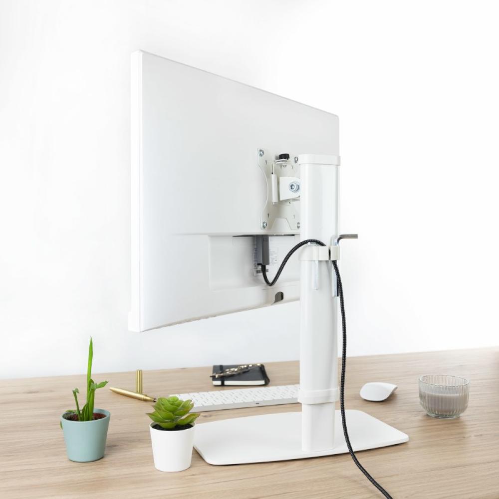 TooQ - DB1127TN-W soporte para monitor 68,6 cm (27") Independiente Blanco