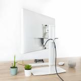 TooQ - DB1127TN-W soporte para monitor 68,6 cm (27") Independiente Blanco