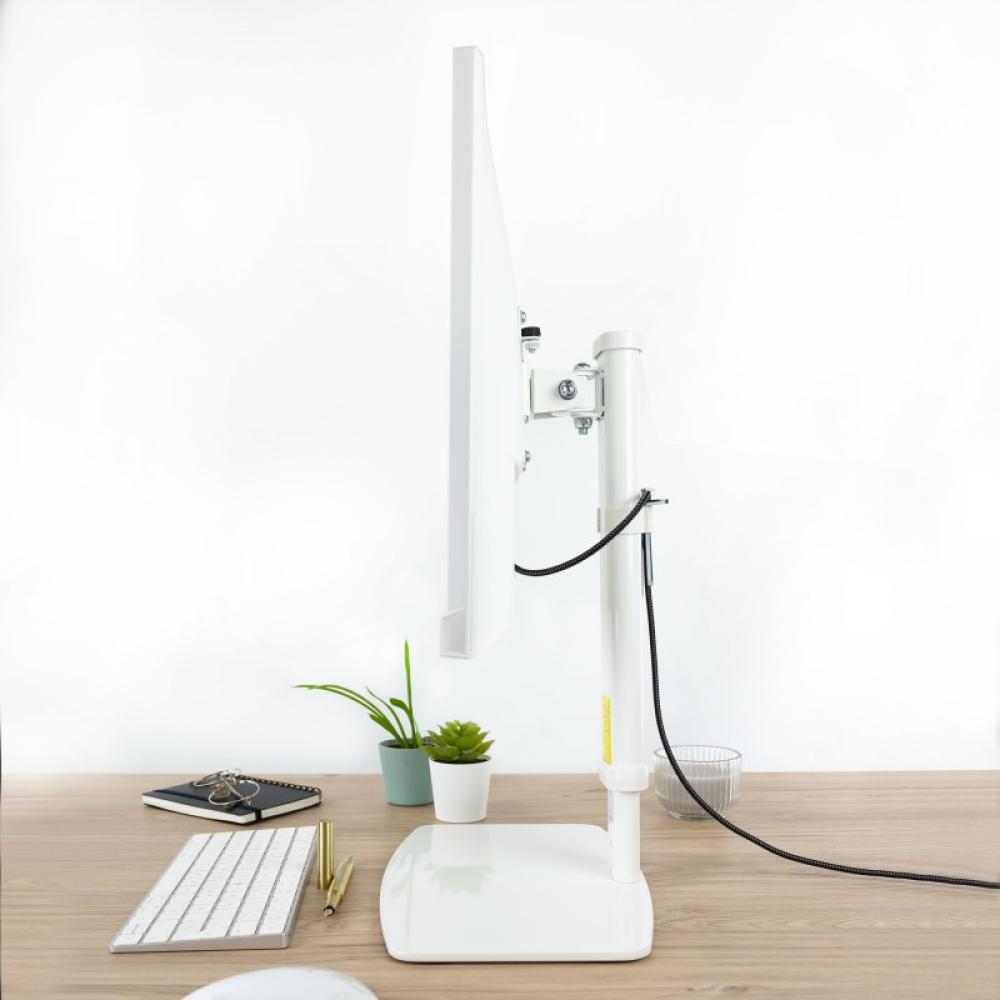 TooQ - DB1127TN-W soporte para monitor 68,6 cm (27") Independiente Blanco