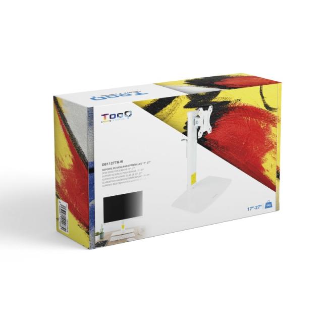 TooQ - DB1127TN-W soporte para monitor 68,6 cm (27") Independiente Blanco