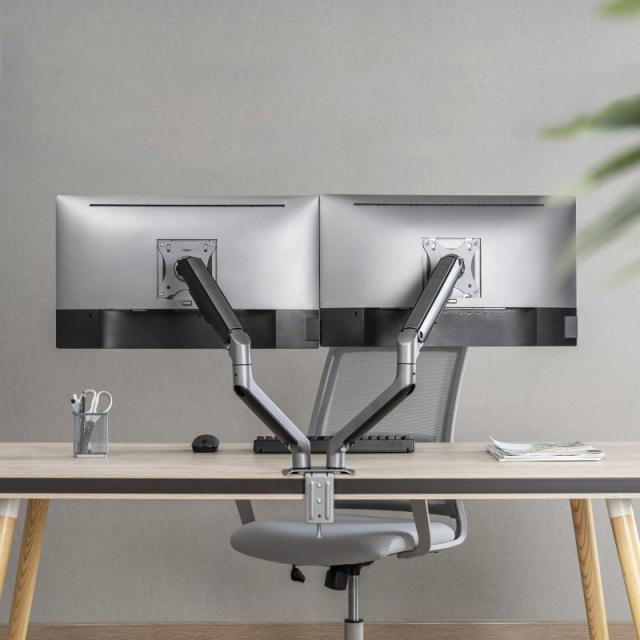 TooQ - DB4132TNR-G soporte para monitor 81,3 cm (32") Abrazadera/Atornillado Negro