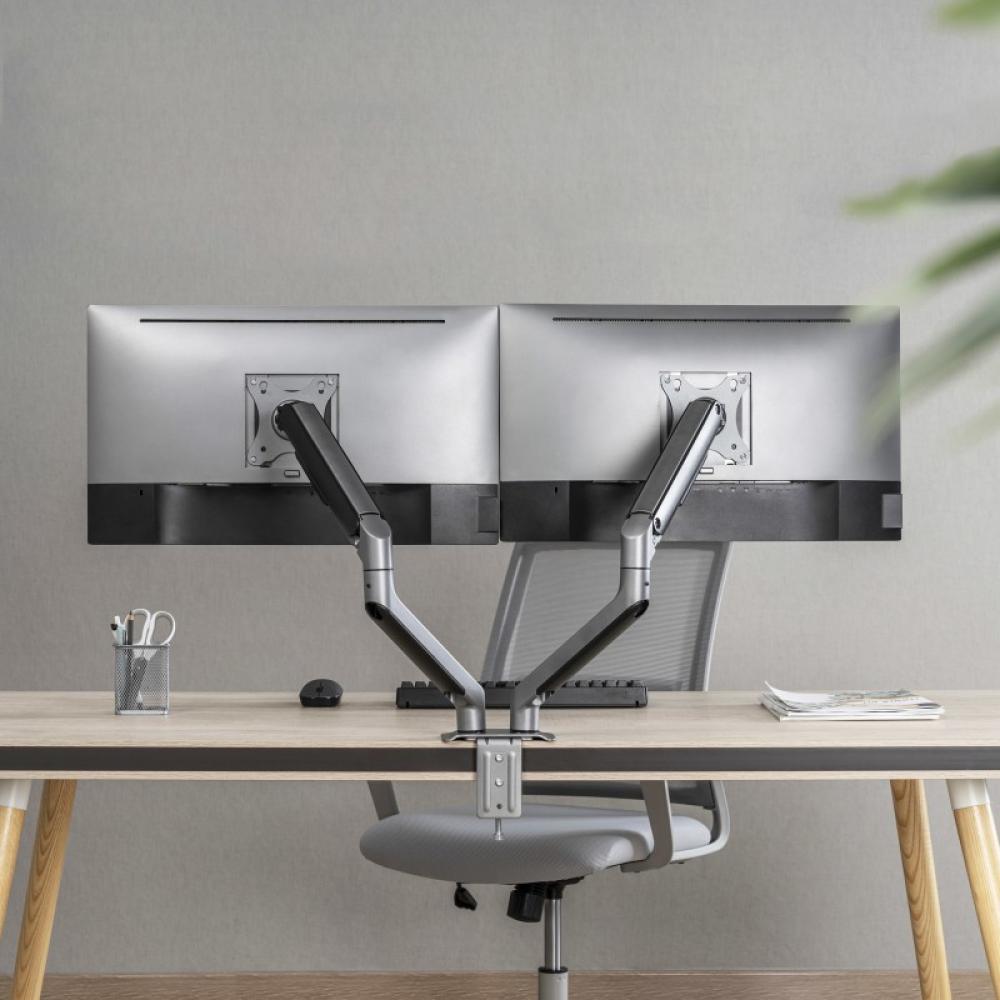 TooQ - DB4132TNR-G soporte para monitor 81,3 cm (32") Abrazadera/Atornillado Negro