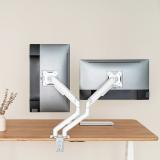 TooQ - DB4132TNR-W soporte para monitor 81,3 cm (32") Abrazadera/Atornillado Blanco