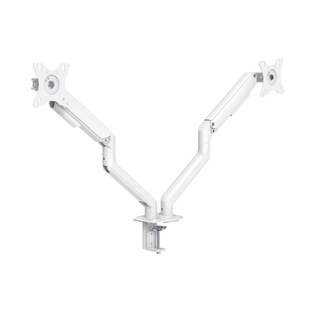TooQ - DB4132TNR-W soporte para monitor 81,3 cm (32") Abrazadera/Atornillado Blanco