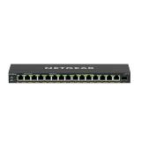 NETGEAR - GS316EP-100PES switch Gestionado Gigabit Ethernet (10/100/1000) Energía sobre Ethernet (PoE) Negro
