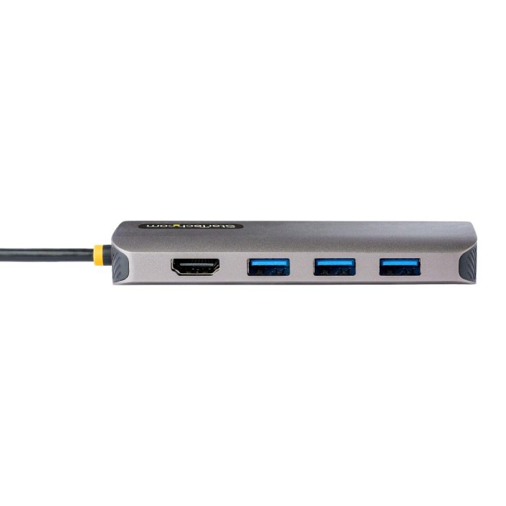 StarTech.com - Adaptador Multipuertos USB C de Vídeo 4K a 60Hz, con Hub de 3 Puertos USB-A de 5Gbps, Entrega de Alimentación USB