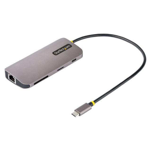 StarTech.com - Adaptador Multipuertos USB C de Vídeo 4K a 60Hz, con Hub de 3 Puertos USB-A de 5Gbps, Entrega de Alimentación USB