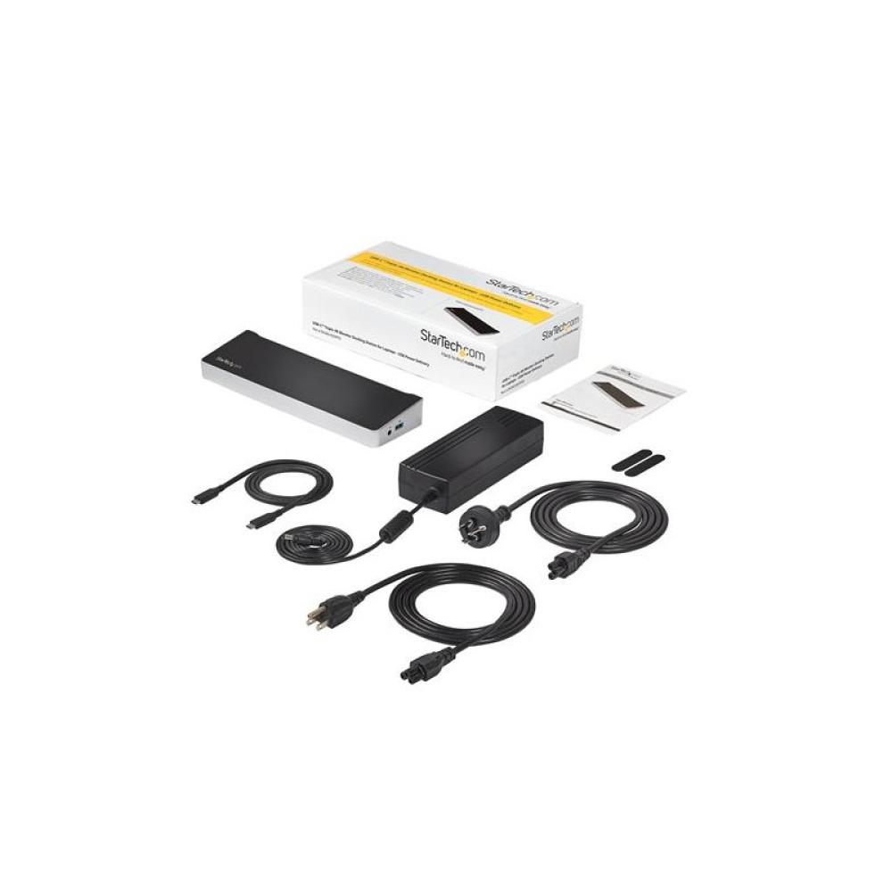 StarTech.com - Dock USB-C para 3 Monitores 4K con 5 Puertos USB 3.2 5Gbps - HDMI y DisplayPort - Mac y Windows - Docking Station