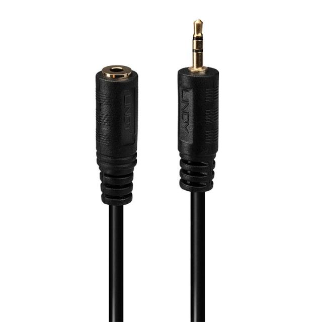 Lindy - 35698 cable de audio 0,2 m 2,5mm 3,5mm Negro