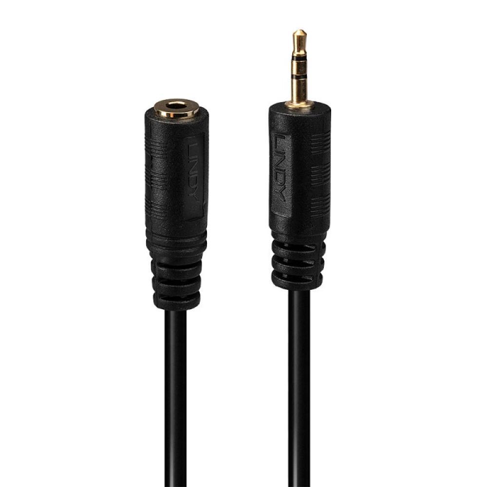 Lindy - 35698 cable de audio 0,2 m 2,5mm 3,5mm Negro