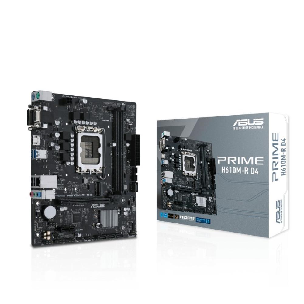 ASUS - PRIME H610M-R D4 Intel H610 LGA 1700 micro ATX