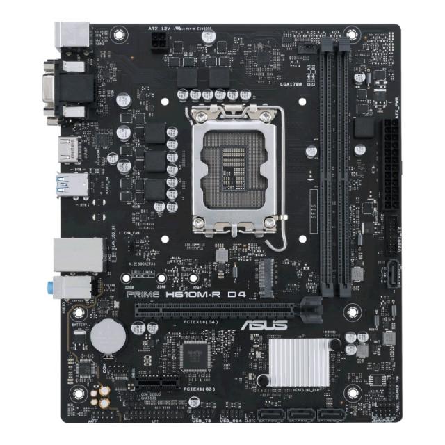 ASUS - PRIME H610M-R D4 Intel H610 LGA 1700 micro ATX
