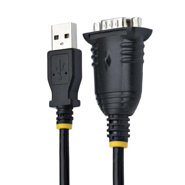 StarTech.com - Cable de 1m USB a Serie, Conversor DB9 Macho RS232 a USB, Prolific, Adaptador USB a Serial para PLC/Impresora/Esc
